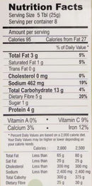 The Nutrition Facts of Sakthi Chilli Chutney Powder 