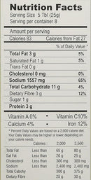 The Nutrition Facts of Sakthi Fish Fry Masala 