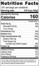 The Nutrition Facts of Shahzada Supreme Basmati Rice