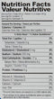 The Nutrition Facts of Shan Badam Kheer Mix 