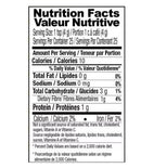 The Nutrition Facts of Shan Black Pepper Powder 
