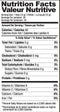 The Nutrition Facts of Shan Custard Powder Vanilla