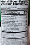 The Nutrition Facts of Shan Green Chutney 