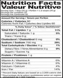 The Nutrition Facts of Shan Hyderabadi Mixed Pickle 