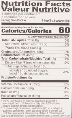 The Nutrition Facts of Shan Jelly Crystals Mango