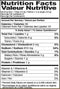 The Nutrition Facts of Shan Palak Paneer Seasoning Mix 