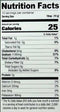 The Nutrition Facts of Shan Vegetable Curry Mix 
