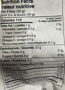 The Nutrition Facts of Sher Desi Style Atta