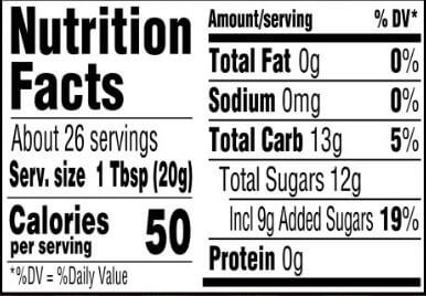 The Nutrition Facts of Smucker's Jelly Apple