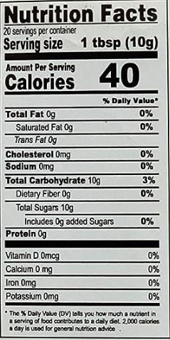 The Nutrition Facts of Spicy World Rock Sugar (Misri) 