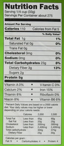 The Nutrition Facts of Sujata Multi Grain Atta