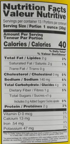 The Nutrition Facts of Sultan Hummus Tahini 