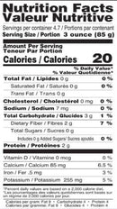 The Nutrition Facts of Sultan Minced Molokhiya