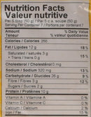 This is the Nutrition of Surati Channa Dal.