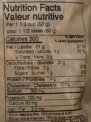 This is the Nutrition of Surati Spicy Bhel Mix.