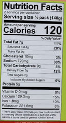 The Nutrition Facts of Swad Aloo Mutter Micro-Curry 