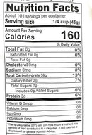 The Nutrition Facts of Swad Ambe Mohar Rice