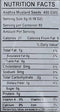 The Nutrition Facts of Swad Andhra mustard seed 