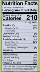 The Nutrition Facts of Swad Baingan Bharta Micro-Curry 