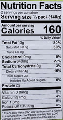 The Nutrition Facts of Swad Bhindi Masala Micro-Curry 