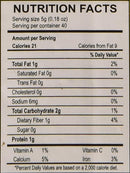 The Nutrition Facts of Swad Cumin (Jeera) Powder Bottle 