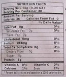 This is the Nutrition of Swad Fryums Biscuits.