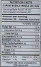 The Nutrition Facts of Swad Garam Masala Bottle 