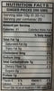 The Nutrition Facts of Swad Ginger Powder 