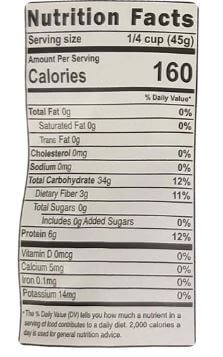 The Nutrition Facts of Swad Idli Rice Small