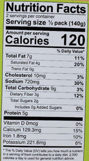 The Nutrition Facts of Swad Kadhi Pakodi Micro-Curry 