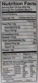The Nutrition Facts of Swad Kala Chana 