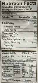 The Nutrition Facts of Swad Kidney Beans 