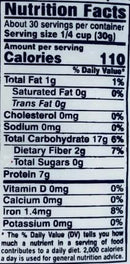 The Nutrition Facts of Swad Ladu besan