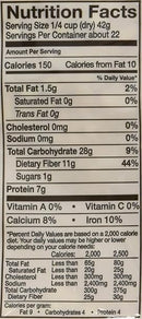 The Nutrition Facts of Swad Organic Chana Dal 