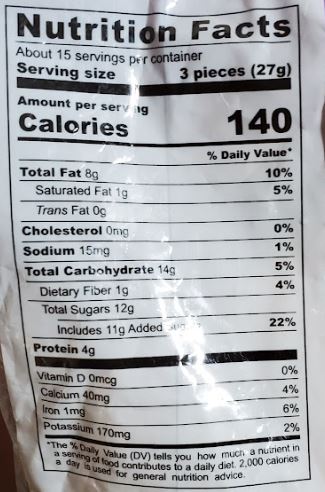 The Nutrition Facts of Swad Peanut Laddoo 