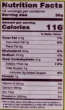This is the Nutrition of Swad Roasted Salted Vatana