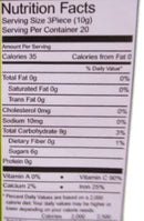 The Nutrition Facts of Swad Sweet Amla Candy Large