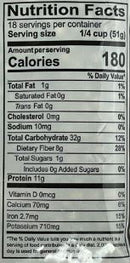 The Nutrition Facts of Swad Toor Whole Pigeon Peas 
