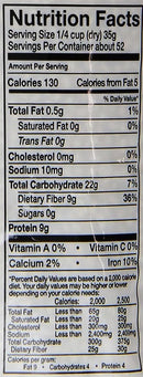 The Nutrition Facts of Swad Urad  Whole Gota Dal 