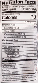 The Nutrition Facts of Swad flex seeds 
