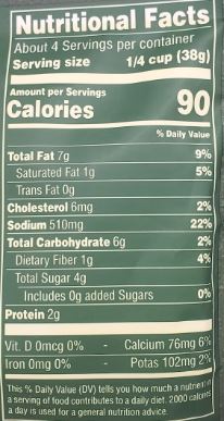 The Nutrition Facts of TATA Raasa Lucknowi Nihari Curry