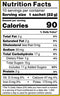 This is the Nutrition of TATA Tea Quick Chai Cardamom (10 pouches).