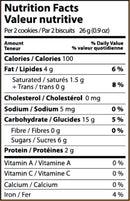 This is the Nutrition of TWI - CRISPY COOKIES - PUNJABI AJWAIN.