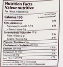 The Nutrition Facts of TWI - Crispy Besan Roti 