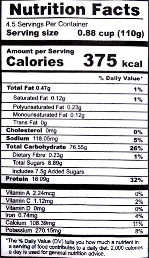 The Nutrition Facts of Talod Handwa (Spicy Cake) 