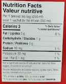 The Nutrition Facts of Tea India Orange Pekoe Tea - 80 Bags 