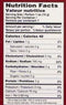 The Nutrition Facts of Telugu Nalla Karam Podi 