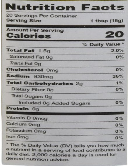 The Nutrition Facts of Telugu karela Pickle 