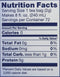 The Nutrition Facts of This is the Nutrition of Tetley Masala  (72 T-Bags)