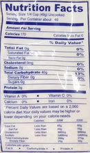 The Nutrition Facts of The Nutrition Facts of Thai Sweet Rice Sanpatong